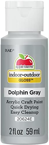 Apple Barrel Gloss Acrylic Paint in Assorted Colors (2-Ounce), 20624 Dolphin Grey by AppleBarrel