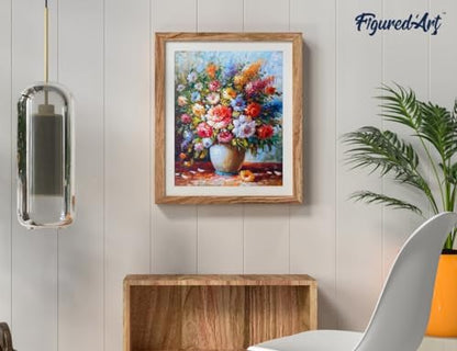 Figured'Art Paint by Numbers Kit for Adults Beautiful Bouquet of Flowers 16"x20" - Craft Art Painting DIY Kit Rolled Canvas Without Frame - Image 4
