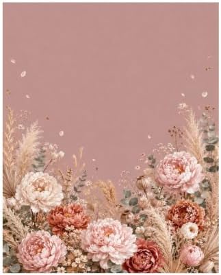 Paint by Numbers Kit for Adults Beginner Art Decor Mauve Peony Meadow by Unknown