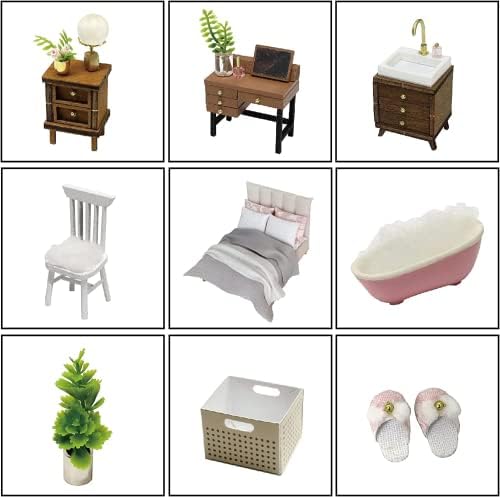 CUTEROOM DIY Doll Room Miniature Furniture Wooden House Kit-Enjoyable Life - Image 3