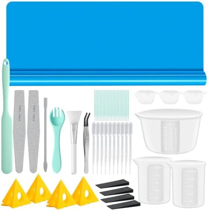 Resiners x Steve McDonald Resin Tool Kit, 57PCS Tools for Epoxy Resin DIY by Resiners