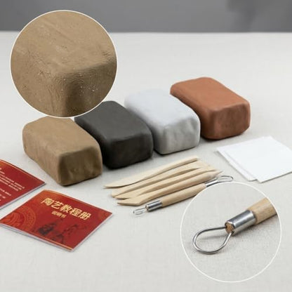 SiaBiced Air Dry Clay Model Kit for Pottery, Water-Based Ceramic Clay for Adults - Image 3