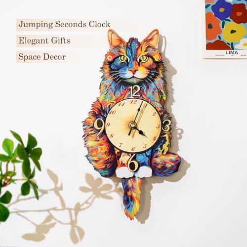 KAAYEE 3D Puzzles for Adults Maine Coon Clock Cat Wooden Puzzle DIY Craft - Image 6