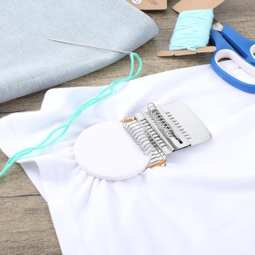Mini Loom Machine, Small Weaving Loom, Speedweve Darning Mini Loom Kits, Small Loom Speedweve Type Weave Tool, Wooden Speedweve Darning Loom Type Weave Tool for Mending Jeans Socks Clothes - Image 5