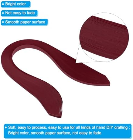 PATIKIL Quilling Strips Paper 600pcs 5mm 39cm Origami Paper Quilling Kits for Art DIY Hand Craft Christmas, Burgundy Red - Image 3