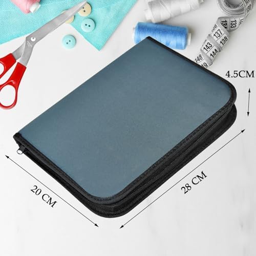 Sewing Kit with Case Portable Sewing Supplies for Home Traveler, Adults, Beginner, Emergency, Contains 60 Sewing Thread, Scissors, Needles, Measure etc（Dark Blue Green，XL) - Image 4