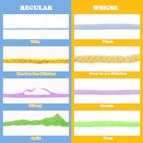 8x50g Beginner Crochet Cotton Yarn for Crocheting Easy-to-See Stitches - Image 4