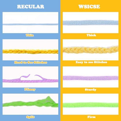 8x50g Beginner Crochet Cotton Yarn for Crocheting Easy-to-See Stitches - Image 4