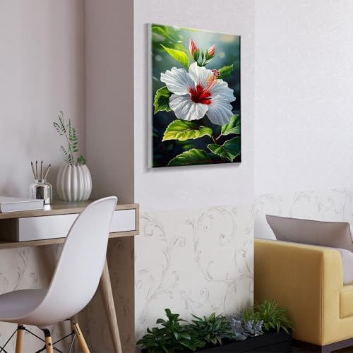 ATDMS Paint by Numbers Kit for Adults Flowers Paint by Numbers with Frame DIY Floral Paint by Number with Easel Adult Paint by Number Kits on Canvas Framed for Gift Home Wall Decor 8x12 Inch - Image 7
