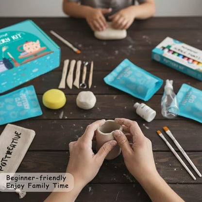 MCOOH Air Dry Clay Pottery Kit for Beginners - Image 3