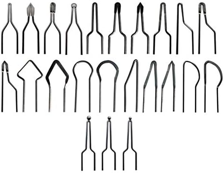 23pcs Wire Wood Burning Tips, Pyrography Tip Nibs Kit, Wood Burner Set Tool For 30-50w Adjustable Wood Burning Machine Pyrography Machine by Unknown