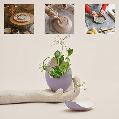JOAWSOME Natural Air-Dry Clay Kaolin, Non-Toxic All-Purpose Compound 10LBs, All-Purpose Modeling Clay (Terra Cotta) - Image 6