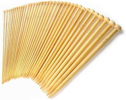 LIHAO 36 PCS Bamboo Knitting Needles Set by LIHAO