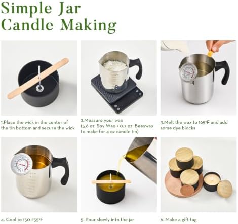 Ashlux Premium Candle Making Kit for Adults, 5lb Soy & Beeswax Flakes Set - Image 5