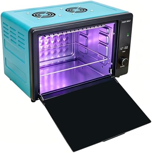 15L Large 395nm UV Resin Curing Machine with 150 LEDs & Reflective Cups 30% Faster Curing,Auto-Shutoff Safety Door Sensor, Silent Cooling Fans, HD Display UV Resin Curing Box for Craft DIY Decor by FASTMETL