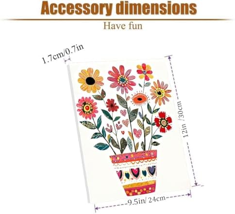 VIGEGU Flowers Paint by Numbers Kit for Adults Beginner with Frame,Paint by Number DIY Adult Vase Patterns Paint by Number Kits for Home Decor 9x12 Inch - Image 5
