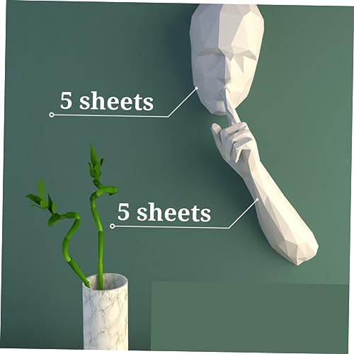 WEKAMOS 1pc Geometric Origami Hand Molded Decoration Toy Paper Model for Library Easy Assembly No Scissors Needed Card Paper Craft - Image 5