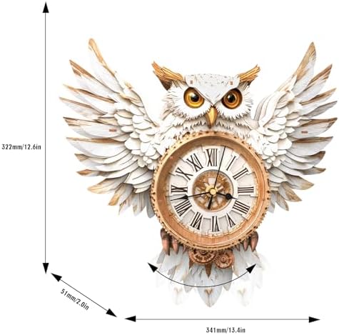 KAAYEE 3D Puzzles for Adults Snowy Owl Clock Bird Wooden Puzzle DIY Craft - Image 3