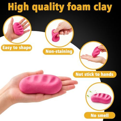 MEARCOOH Modeling air Dry Foam Clay Rose Red Cosplay Clay 300g (10.58oz) - Image 4