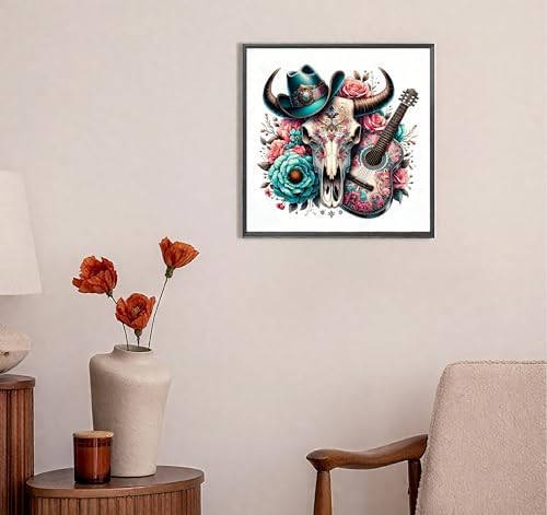 Diamond Art Kits for Adults, Cow Skull Diamond Art Painting Kits for Adults - Image 6