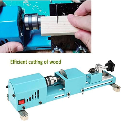 Wood Lathe Mini Lathe Machine Multi-Purpose Type Lathe Milling Cutting Grinding Polishing Professional Table Top Lathe Tool Kit - Image 5