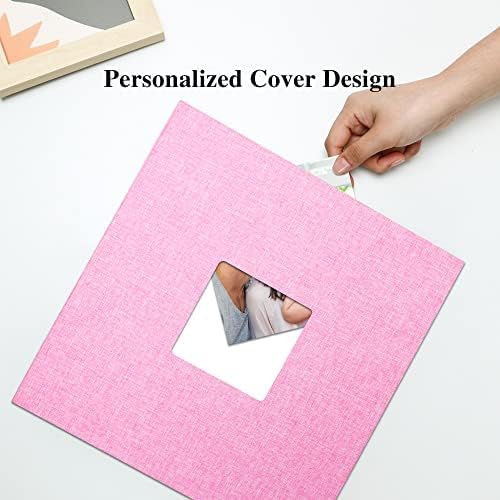 Vienrose Large Photo Album Self Adhesive for 4x6 8x10 10x12 Pictures Linen Scrapbook Album DIY 40 Blank Pages with A Metallic Pen - Image 2