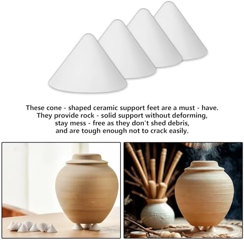 50 Pack Pottery Kiln Nails – High-Temperature Ceramic Refractory Cone Support Nails, Up to 2516℉, Reusable Alumina Firing Tools for Pottery, Ceramics, Glazing & Kiln Shelving Support - Image 5