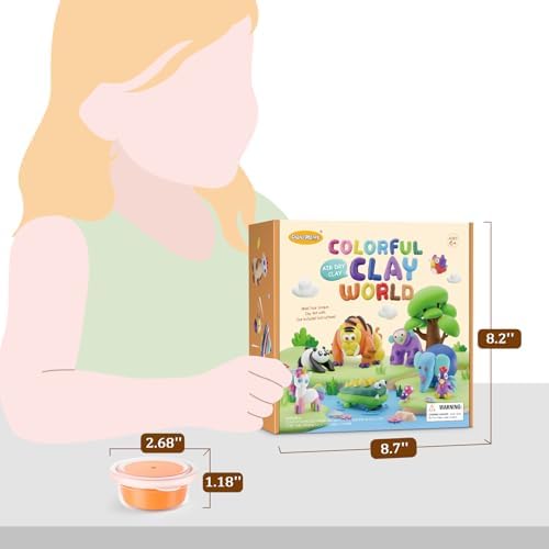 Drama Planet Air Dry Clay Kit for Kids, 26 Modeling Tutorials - Image 5