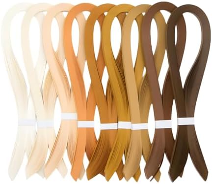 ODETOJOY 1/2inch White Quilling Paper Strips 13mm for Crafts Paper Quilling Strips Set-120pcs, 54cm (1/2inch 13mm) - Image 2
