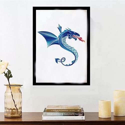 Little Fire Dragon Paper Quilling Kit Adult Craft Great for DIY Craft Workshop, Home Decoration,Birthday Gift,Adult Friend interaction.It's Suitable for Adult and Craftsmen.Creative Stress Reliee. - Image 5
