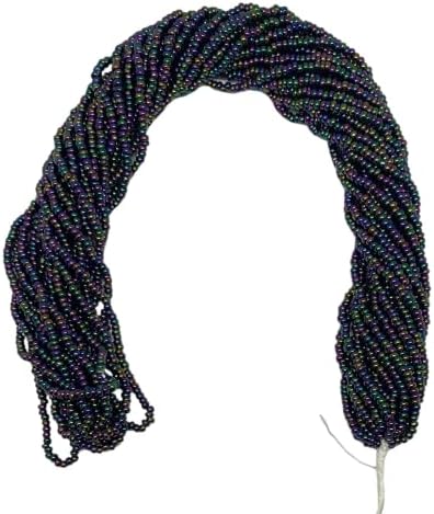 11/0 Glass Seed Beads, 12 String Hanks, Small Craft Beads, 2 mm (Purple Iris) by Unknown