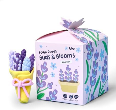 Pott’d Foam Dough Collectibles Air Dry Clay Kit for Adults, DIY Crafts Includes Clay Tools, Colourful Foam Clay, Guides for Mini Food Characters, Plant Projects and Date Night Creations by Pottd