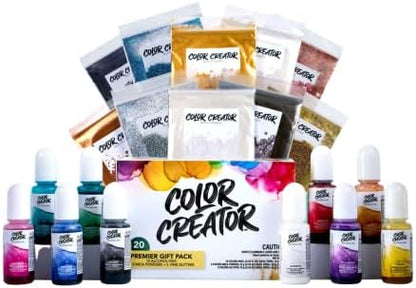 Alumilite Color Creator Premier Gift Pack Mica Powder, 20-Color Pack by Alumilite