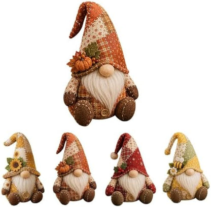 TREBIN Patchwork DIY Sewing Kit for Adults Beginners, Animal Craft Kits, Handmade Beaded Fabric Cover, Sewing Craft Kit for Home Decor Keychain Tissue Box Cover (Autumn Halloween Pumpkin Fairy Grome) by TREBIN
