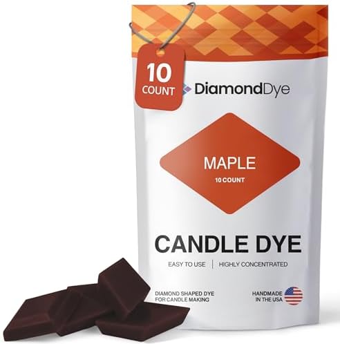 Maple Candle Dye Chips, Soy & Paraffin Candle Making, 10 Pack by Reddig-globyDiamondDye