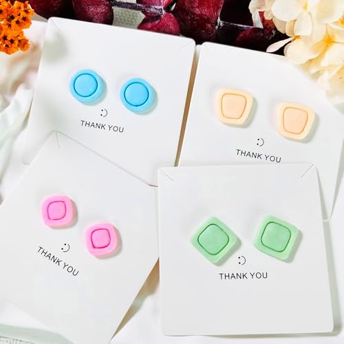 Xaekicr Polymer Clay Cutters Geometric Stud Earring Set – 4 Pairs Modern Clay Cutters for Polymer Clay Jewelry, Clay Tools and Molds for DIY Earrings - Image 4