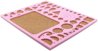 JCBIZ Pink DIY Paper Quilling Template Set Paper Quilling Template Board Mould Crimper Tool for Paper Strips DIY Art Crafts - Image 3