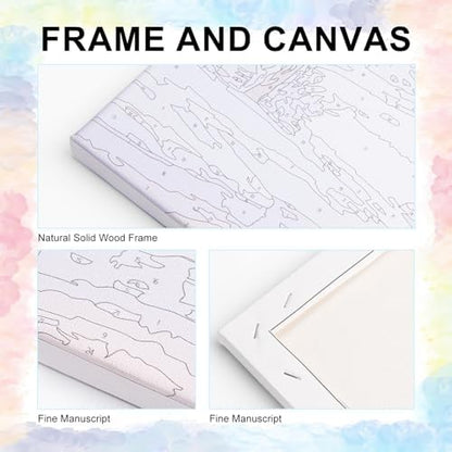 Yezavesu Framed Paint by Numbers Kit for Adults Beginner & Kids Ages 8-12, Butterfly Paint by Numbers with Frame, DIY Number Painting for Adults Butterfly for Home Wall Decor Gift 8X 12 inch - Image 4