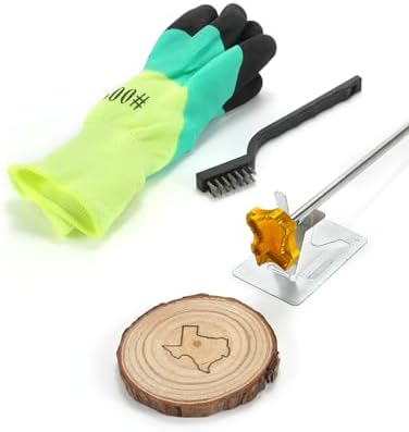 AIMOADO 1.5" Texas Branding Iron, for Wood Hats Leather BBQ & Steak by AIMOADO