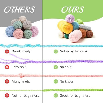 INSCRAFT Crochet Kit for Beginners, 6 Pack Dinosaurs Crochet Animal Kit,Starter Kit with Step-by-Step Video Tutorials, Learn to Crochet Kits for Adults, DIY Knitting Craft Supplies Gift - Image 7