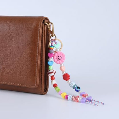Keychain Making Kit, Bag Charm Kit, 488 PCS DIY Bead Kit with 8 Keychains - Image 7