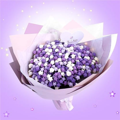 2160 Sheets Origami Star Paper 4 Purple colors Strips Double Sided Lucky Star Decoration Folding Paper for DIY Hand Art Supplies (Purple-2160 sheets) - Image 5