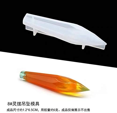 Pendulum UV Silicone Resin Molds DIY Craft Silicone Transparent Mold for Pendant Necklace Mold Jewelry Making Findings (14x68.5mm) - Image 7