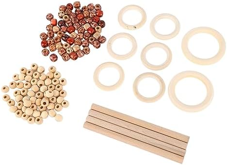 Septpenta Macrame Kit, DIY Macrame Kit, Wooden Crafts Harvest Wooden Circle Tapestry for Wall Hangings, Plant Hangers, Tapestries, Home Decor DIY Crafting - Image 7