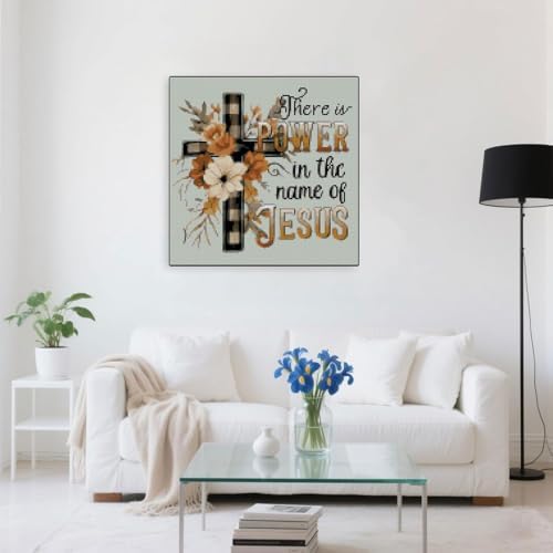 Religious Stamped Cross Stitch Kits -Needlepoint Counted Cross Stitch Kits for Beginners，Religious Cross Dimensions Cross Stitch Kits Embroidery Kit Arts and Crafts for Beginners 13.7x13.7 inch - Image 4