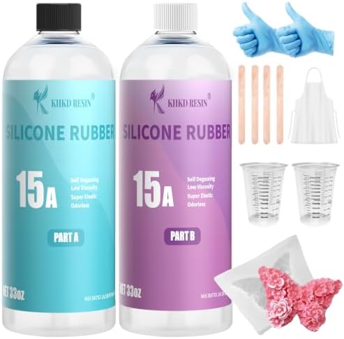 15A Silicone Mold Making Kit 66oz, Platinum Cure 4H Cure by KHKDRESIN