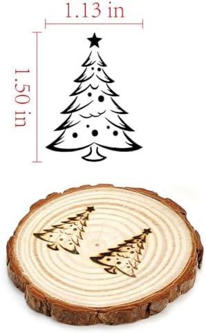 AIMOADO 1.5" Christmas Tree Branding Iron, for Wood Hats BBQ & Steak - Image 2