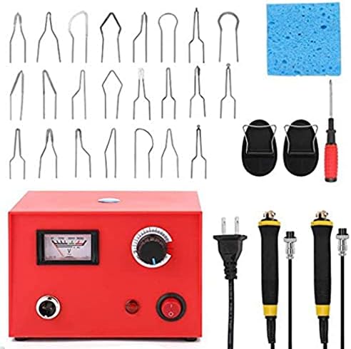 Wood Burning Tool, 50W Wood Burning Kit, Pyrography Pen Set 20Pcs Pyrography Nib Portable Pyrography Machine Dual Pen Wood Pyrography Crafts Kit (Pointer Display) by Beacon+Pet