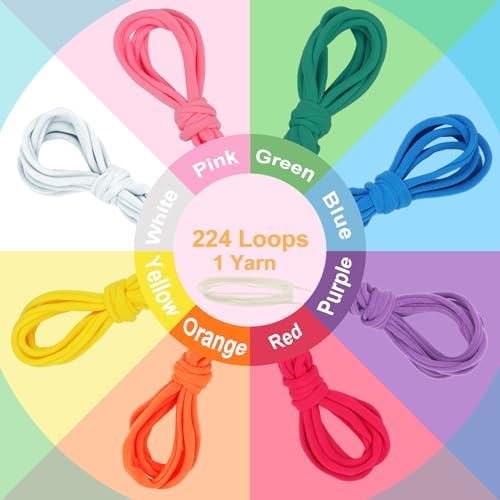 IQKidz Weaving Loom Kit for Girls Ages 8-12, DIY Arts and Crafts for Kids and Adults, Great Toy Gifts for Beginners 6-8 9 10 11 12, Potholder Knitting Loom with 224 Refill Loops - Image 5
