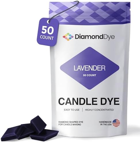 Lavender Candle Dye Chips, Soy & Paraffin Candle Making, 50 Pack by Reddig-globyDiamondDye